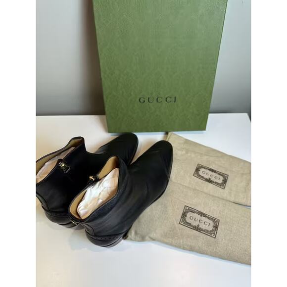 NIB Gucci Side-Zip Ankle Boots UK9 US10 - Picture 1 of 7